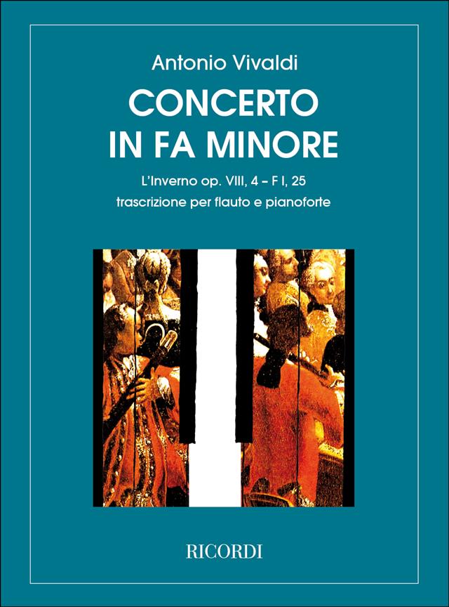 Concerto per Flauto, Archi e BC - In Fa Min' L'Inverno' Op.Viii N. 4 Rv 297, F.I-25  - příčná flétna aklavír